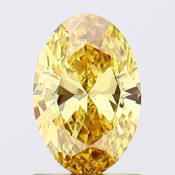 1.00 Carat Oval Cut Fancy Yellow